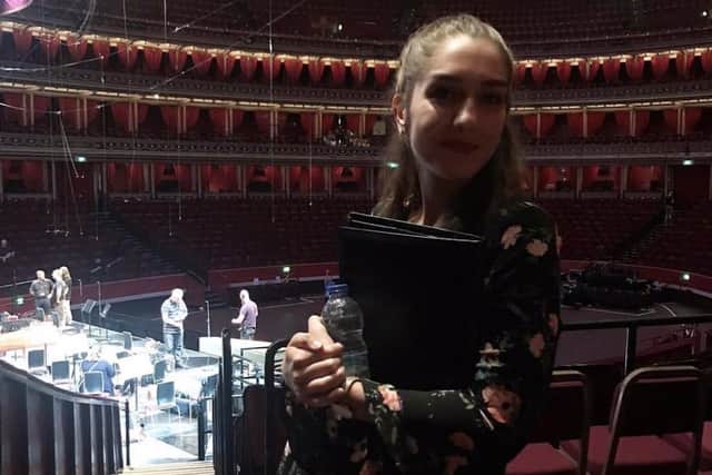Lucy Farrimond at the Royal Albert Hall when she performed at the BBC Proms in 2019