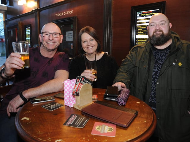 Wigan Central, left to right: Dave Pennington, Rebecca Ashton and Chris Glover