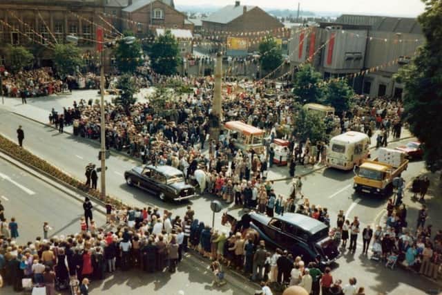 The Queen visits Leigh and Wigan borough in 1977 for her Silver Jubilee.