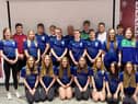 John Bateman and Liam Marshall presented Wigan Best Swim with their kits