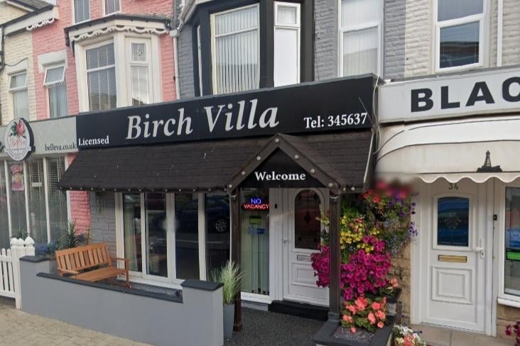 Birch Villa on St Chad's Road has a rating of 4.9 out of 5 from 37 Google reviews