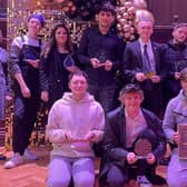The award winners with cabinet member Coun Jenny Bullen
