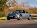 The Mazda MX-5 looks stunning with the roof down.