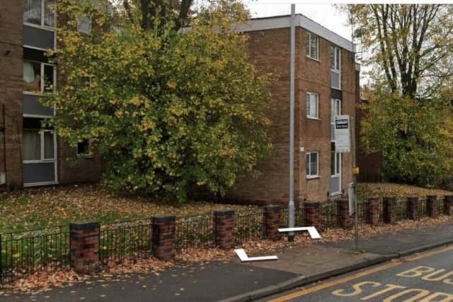 A general view of flats in Scholes where a closure order has been imposed