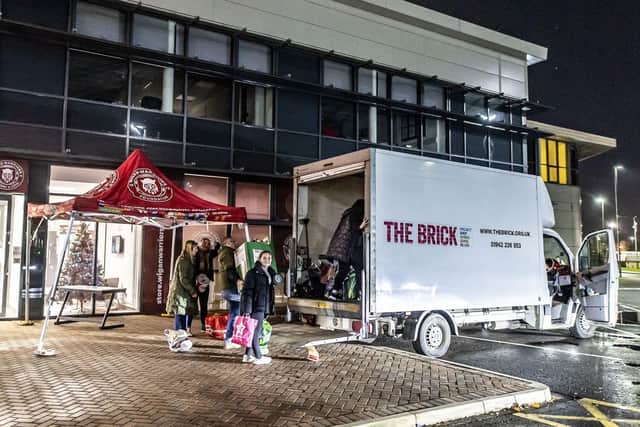 Supporters were invited to donate a much-needed item for local charity 'The Brick'