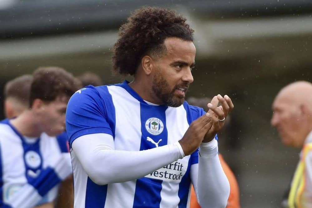 Tom Huddlestone turned out for Latics during pre-season at Fylde