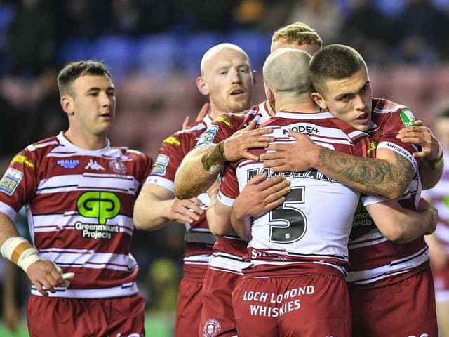 Liam Marshall receives three Man of Steel points for his performance against Huddersfield