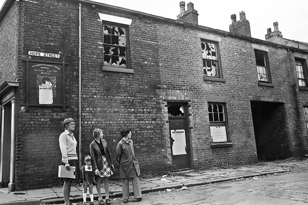 The derelict Hope Street, Springview, in September 1975.