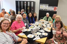 Members of Age UK Wigan Borough and Wigan and Leigh College students enjoyed afternoon tea
