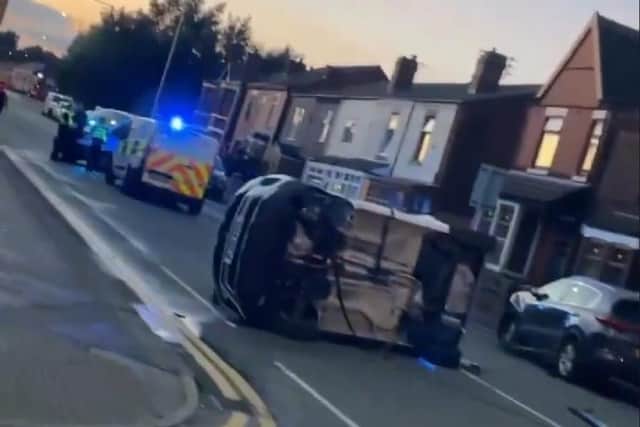 The crash on Wigan Road in Bryn