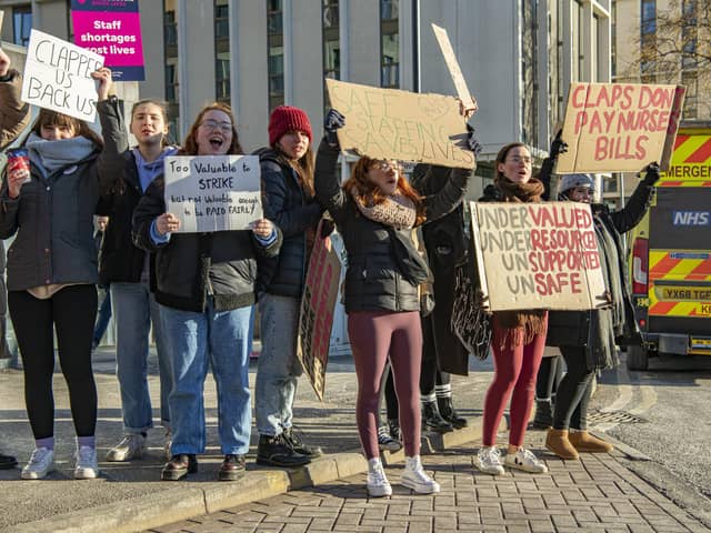 Nursing staff at other hospitals in the country took strike action earlier this month