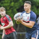 Tyler Dupree is raffling off his England Knights shirt worn against Scotland in aid of charity