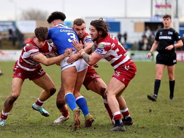 Wigan Warriors took on Barrow Raiders in their second game of pre-season (Credit: Darren Greenhalgh)