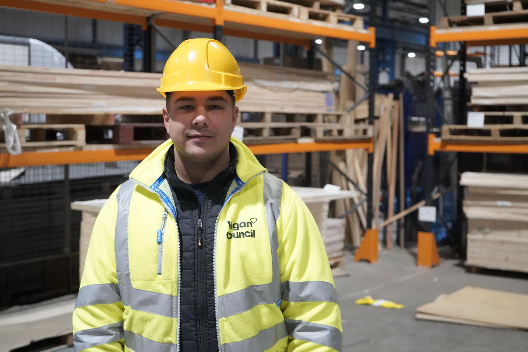Callum Riby Construction apprentices thriving at Wigan Council