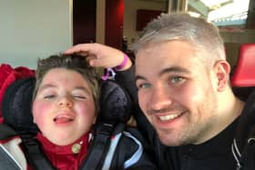 Film producer Paul Woodward with son Kalel