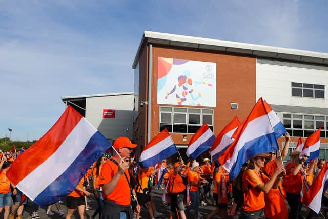 Leigh Sports Village hosted Euro 2022 games (Photo by James Gill/Getty Images for The FA)