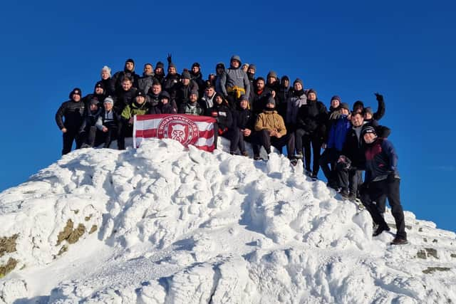 The Warriors squad recently climbed Snowdon