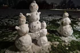 Snow family fun in Kitt Green Not of my making I must add.