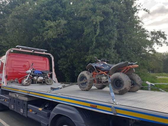 Police have made a number of off-road vehicle seizures across Wigan borough this year