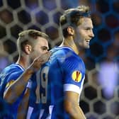 Nick Powell, with Callum McManaman, during his first spell with Latics a decade ago
