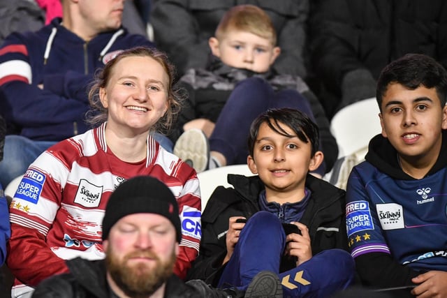 Wigan Warriors fans made their way to the John Smith's Stadium on Friday night.