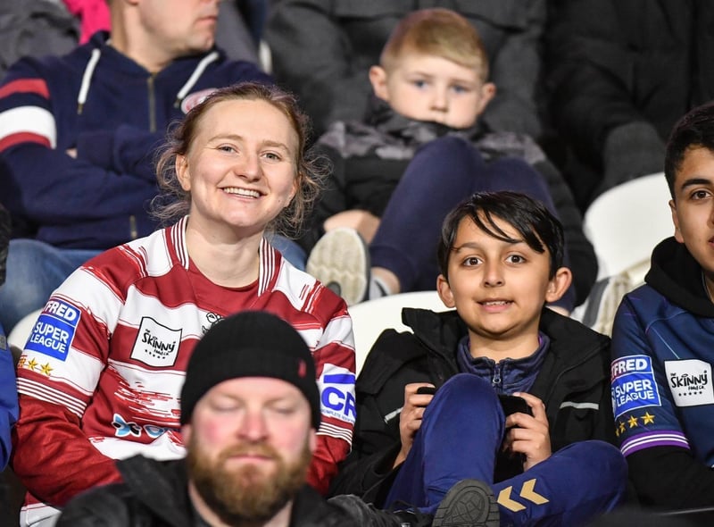 Wigan Warriors fans made their way to the John Smith's Stadium on Friday night.
