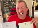 Haydn Smith, co-founder of Happy Smiles Training CIC, received a letter and certificate from Prime Minister Rishi Sunak