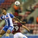 Ivan Toney in action during his loan spell for Latics in 2017-18