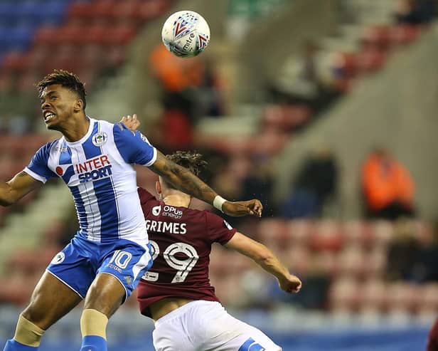 Ivan Toney in action during his loan spell for Latics in 2017-18