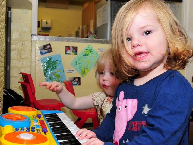 Piano playing in the Toddlers Room