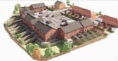 An artist's impression of how the homes would look on land off Ormskirk Road, Up Holland