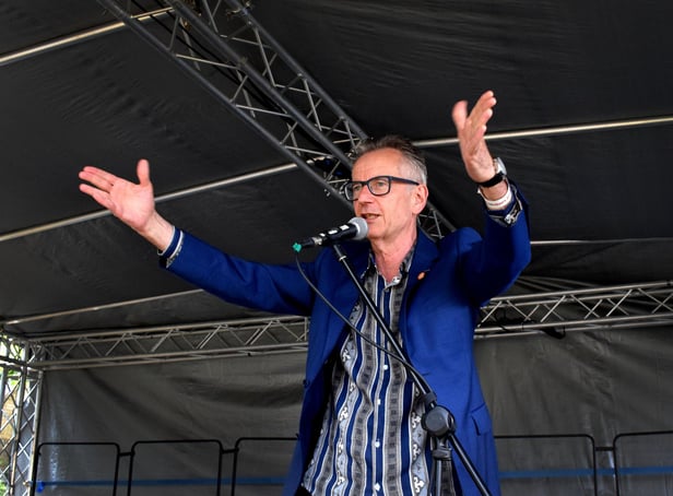 John Hegley by Polly Hancock