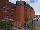 CGI of what the new Endoscopy unit extension could look at Wigan Infirmary