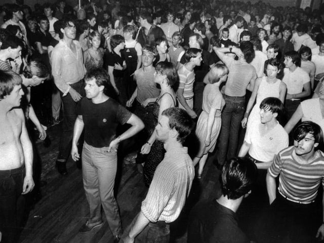 The sweating dancers at the all-nighters at Wigan Casino in the mid 1970s.