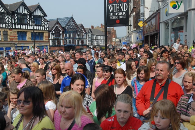 RETRO 2007 Opening of the Grand Arcade Wigan - Crowds flock to see Lemar and Jamelia on stage