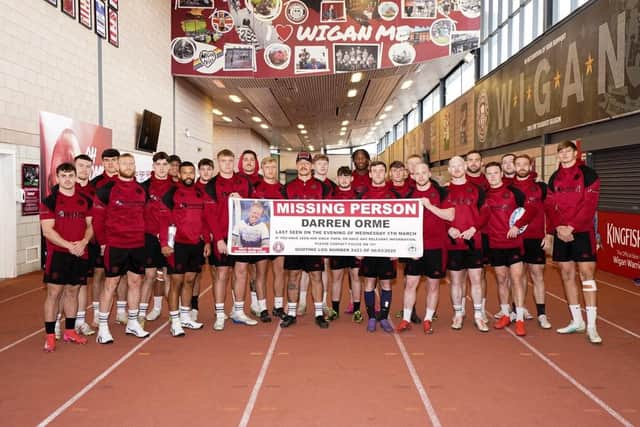 Wigan Warriors appeal for help to find Darren Orme