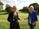 Maureen Holcroft, director of Daffodils Dreams, with Elaine Dawber, women's captain at Hindley Hall Golf Club