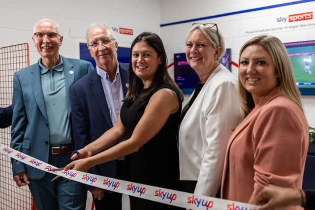 A state of the art digital community hub has opened at the home of Wigan Warriors and Wigan Athletic