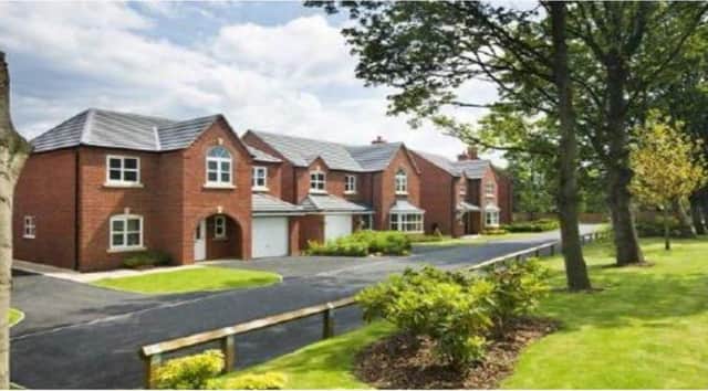 An artist's impression of some of the homes planned for the former Abraham Guest High School site