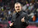 Shaun Maloney thanks the travelling fans who supported his side throughout at Burnley
