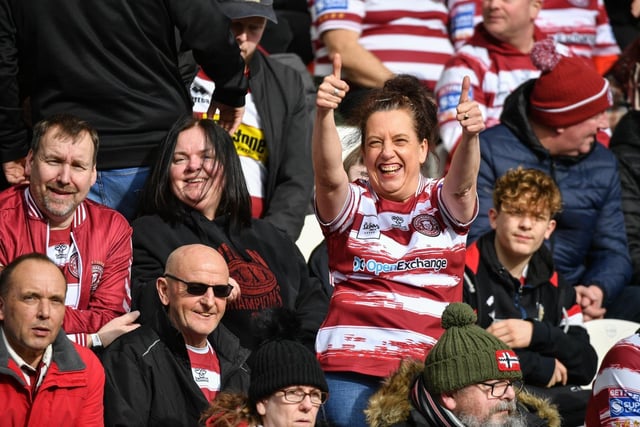 Wigan Warriors fans at Craven Park.