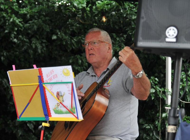 WIGAN - 23-07-22 A variety of musicians and ukulele groups took part in the Ukraineulele, a ten-hour marathon to raise funds for the Ukraine charity appeal, held at Coffee Etc, Parbold.