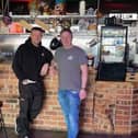 Paul Gray (left) and Martin Quinlan (right) in the galley style kitchen of Asylum, which also acts as a DJ booth on club nights