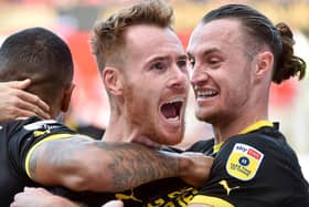 Tom Naylor celebrates his goal at Rotherham