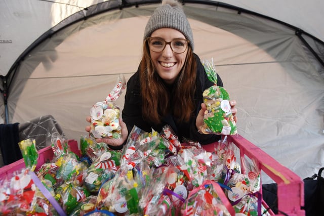 Amy Cruickshank selling sweet treats