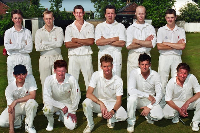 The Orrell Red Triangle cricket team in 1996.