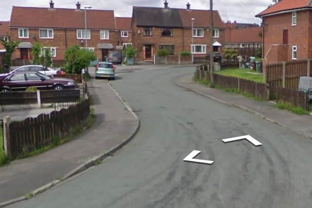 A general view of Somerset Avenue, Atherton, where a car was deliberately set alight at the rear of homes