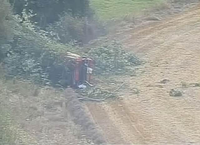 A lorry crashed into a ditch at Eccles Interchange – where the M62 meets junction 12 of the M60 and junction 1 of the M602 (Credit: National Highways)