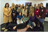 TMP College students and staff with Simon Rix (Kaiser Chiefs), Laura Mansfield (CEO, ScreenSkills), Hayley Russell (Department for Culture, Media and Sport