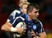 Adam Walker in action for Scotland